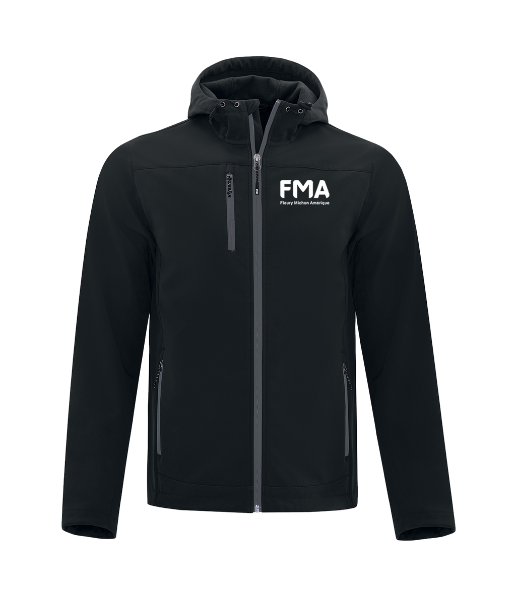 FMA "RAIN" SOFTSHELL JACKET w/ HOOD (UNISEXE)