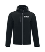 FMA "RAIN" SOFTSHELL JACKET w/ HOOD (UNISEXE)