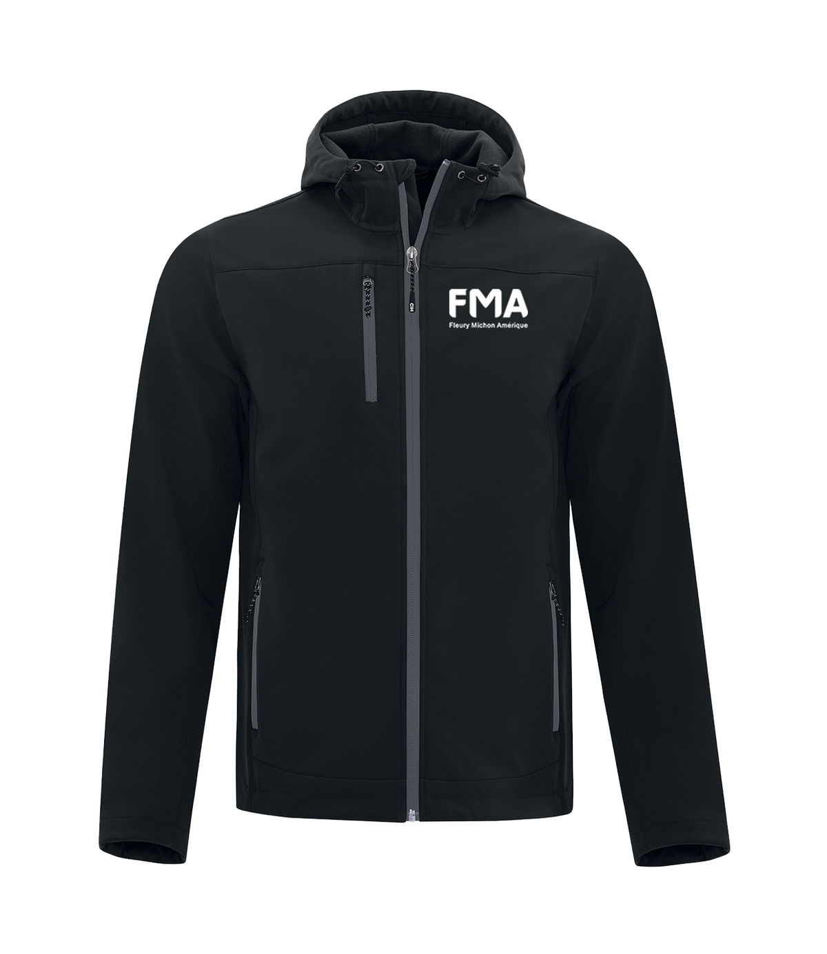 FMA "RAIN" SOFTSHELL JACKET w/ HOOD (UNISEXE)