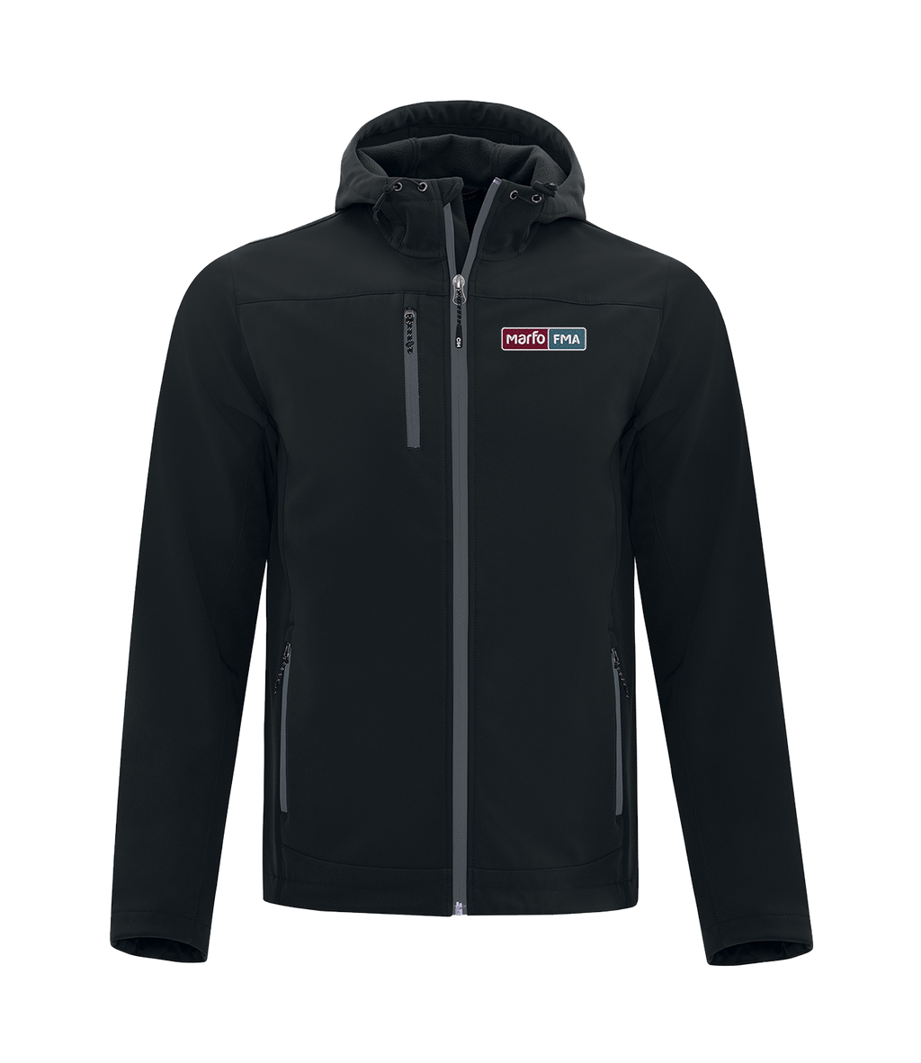 MARFO FMA "RAIN" SOFTSHELL JACKET w/ HOOD (UNISEXE)