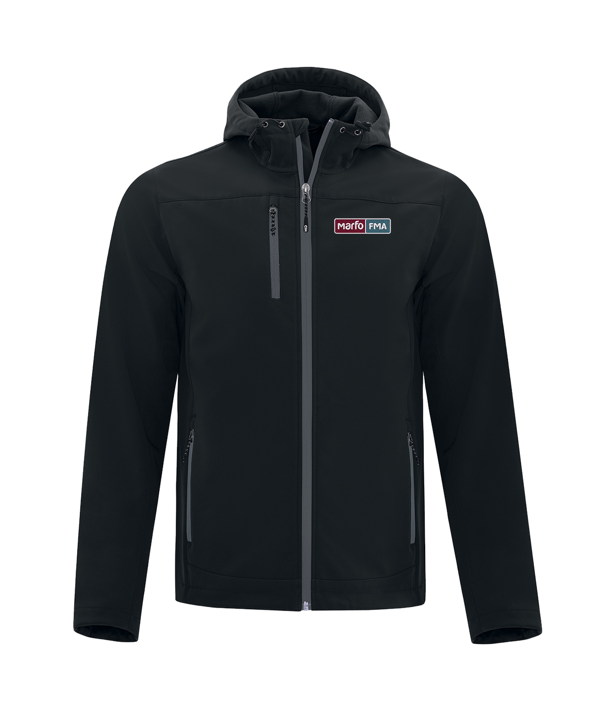 MARFO FMA "RAIN" SOFTSHELL JACKET w/ HOOD (UNISEXE)