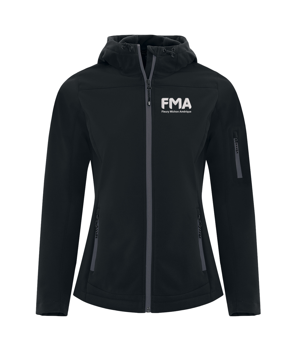 FMA "RAIN" SOFTSHELL JACKET w/ HOOD (WOMENS)
