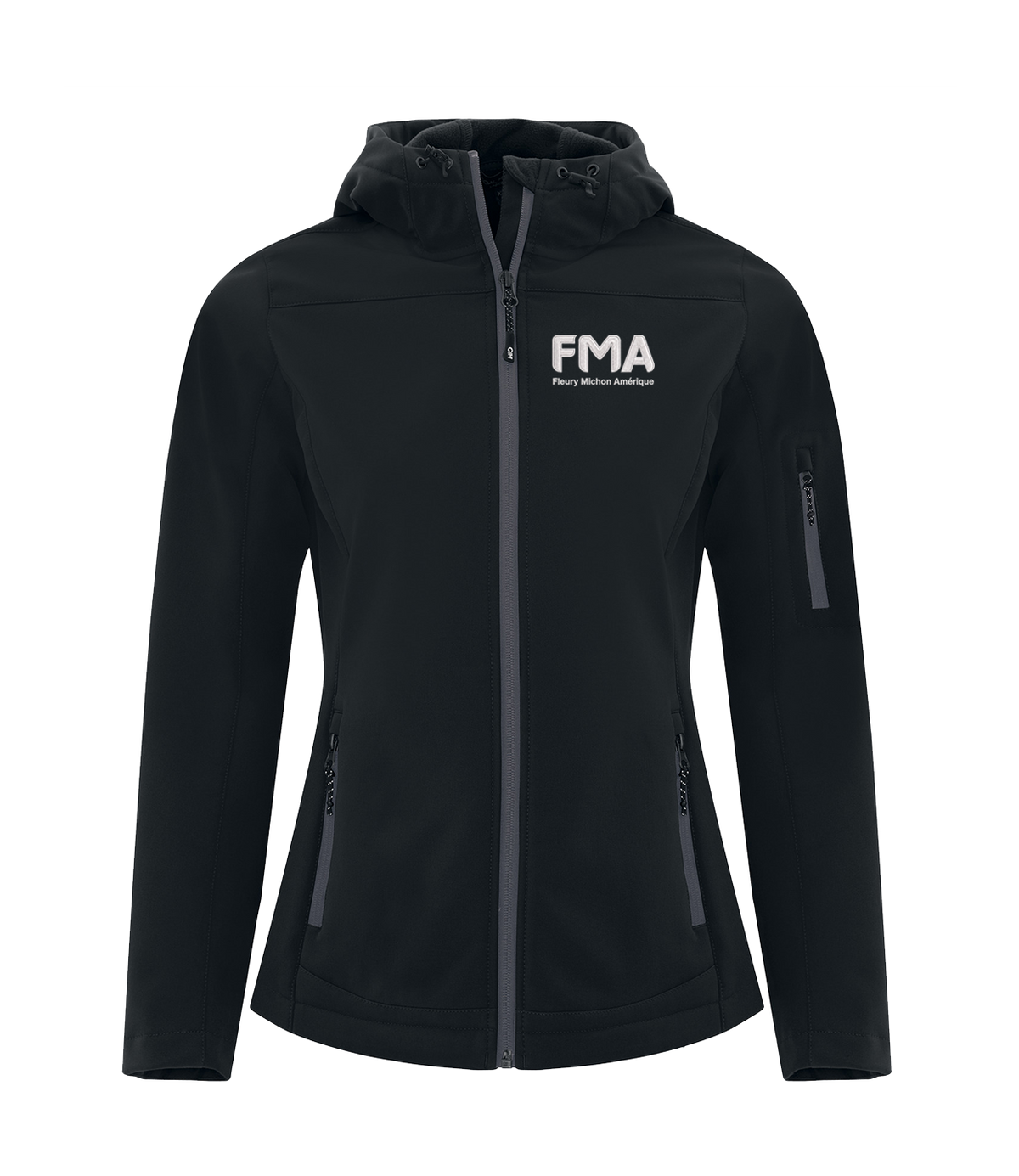 FMA "RAIN" SOFTSHELL JACKET w/ HOOD (WOMENS)