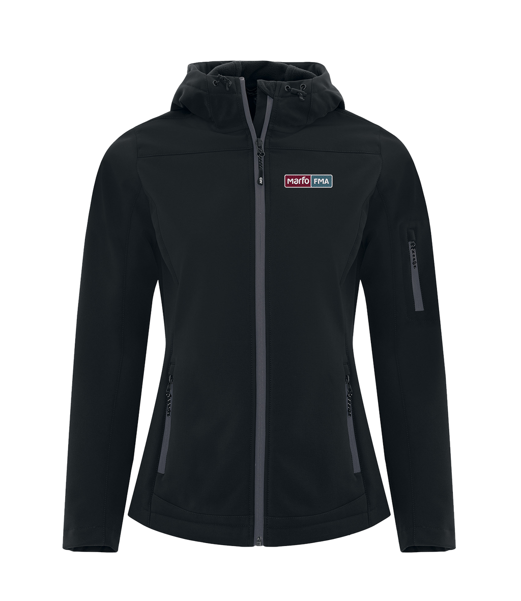 MARFO FMA "RAIN" SOFTSHELL JACKET w/ HOOD (WOMENS)