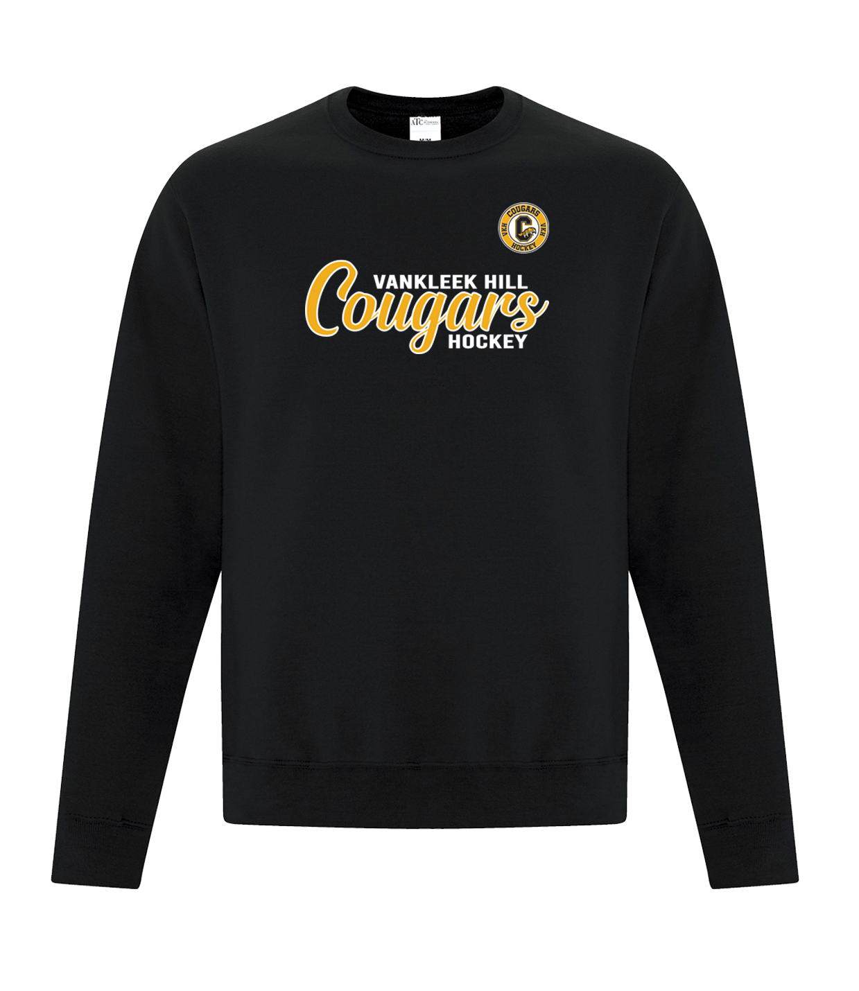 COUGARS PRINTED ''CURSIVE'' - CREWNECK