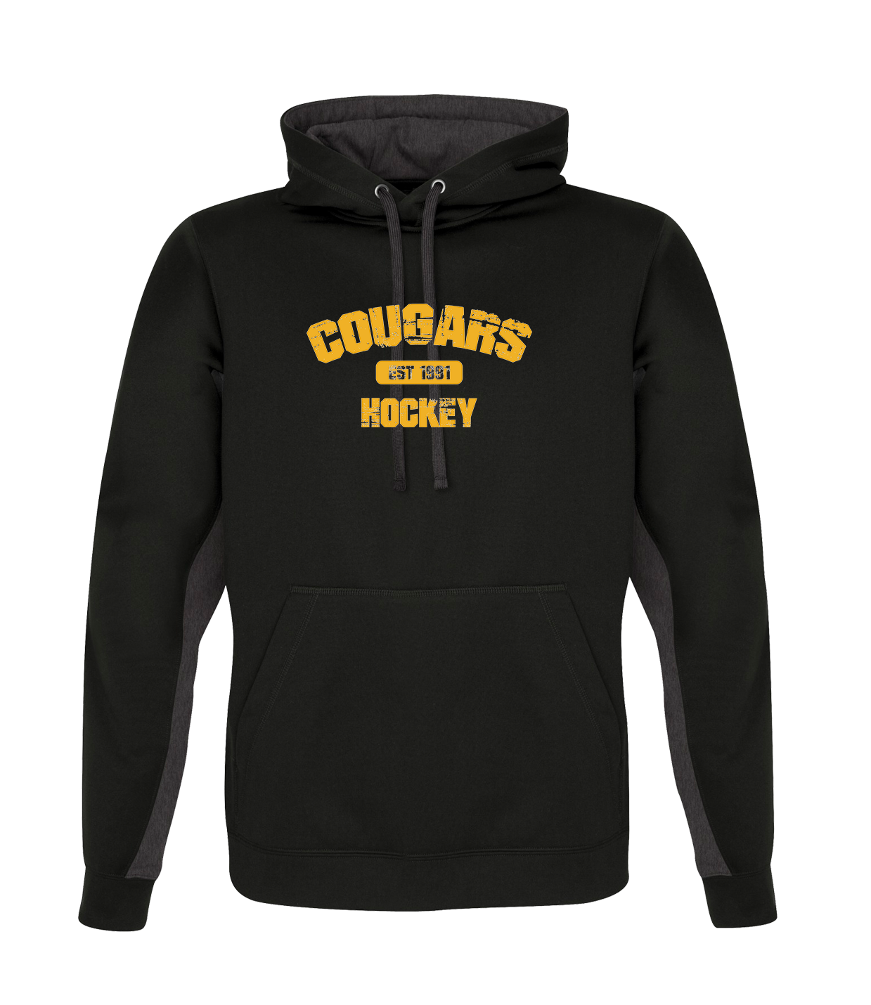 COUGARS PRINTED ''VARSITY'' - 100% POLYESTER HOODIE