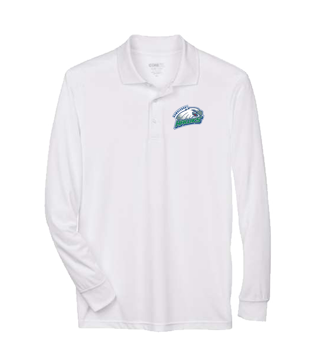 HAWKESBURY HAWKS PRINTED - CORE365 LONG SLEEVE POLO